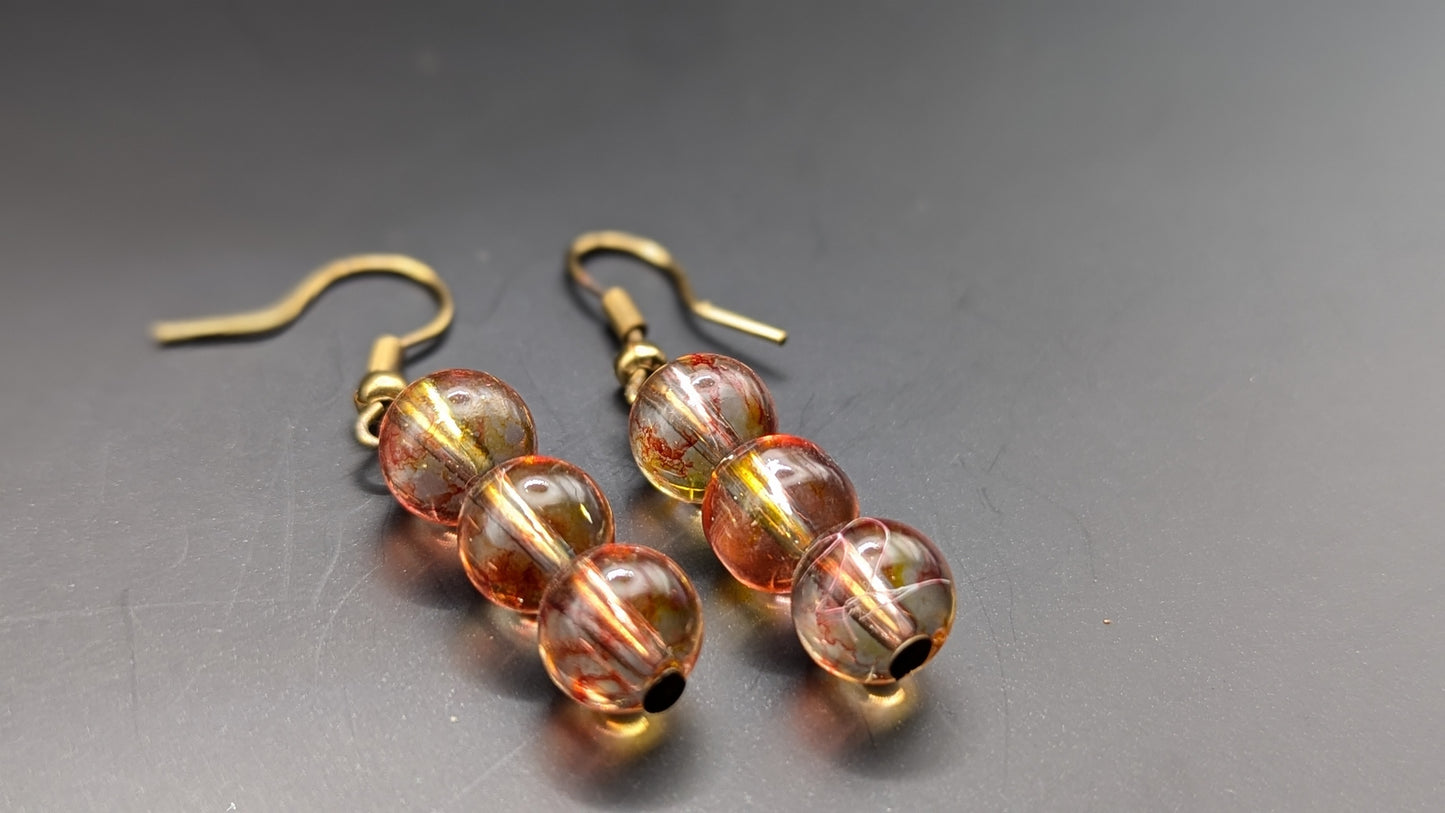 Firefly Citrin Bead Earrings
