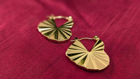 Gold Plated Love Hoop Stainless Steel Earrings